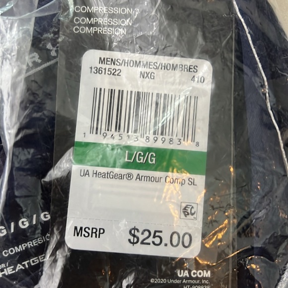 Under Armour Navy Short Sleeve Tee - Picture 4 of 4